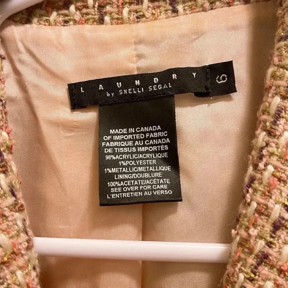 Laundry by SHELLI SEGAL jacket with satin belt tie - Picture 9 of 11